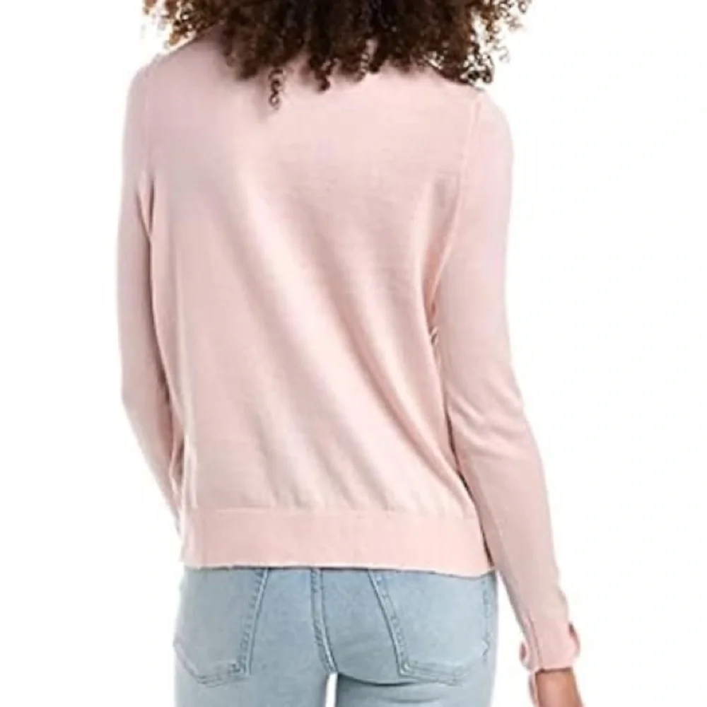 NWT Zadig and Voltaire Miss Amour Gradient Strass Sweater Pink Long Sleeve XS